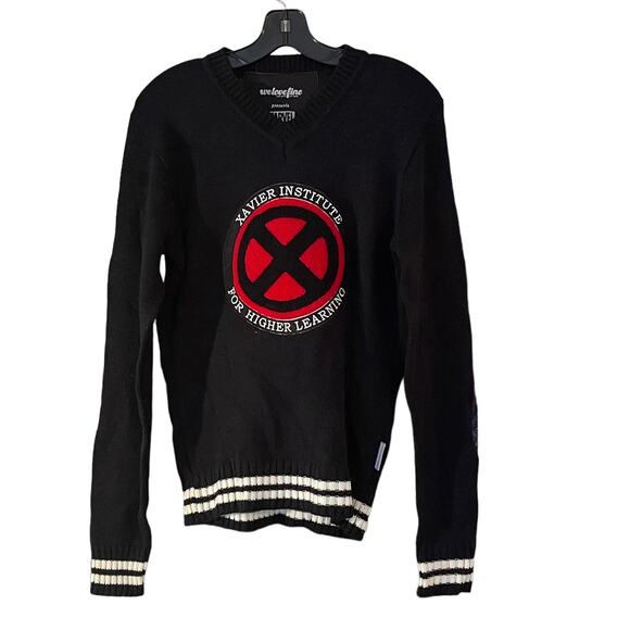 Marvel Sweater Xavier Institute For Higher Learning Size Men's Small Black X-Men - Picture 6 of 6